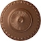 Ekena Millwork Lyon Ceiling Medallion (Fits Canopies up to 3 5/8"), 23 1/2"OD x 3 1/4"P, Polished Copper CM23LYPOS - alternate 1